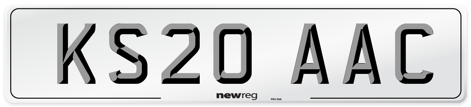 KS20 AAC Number Plate from New Reg